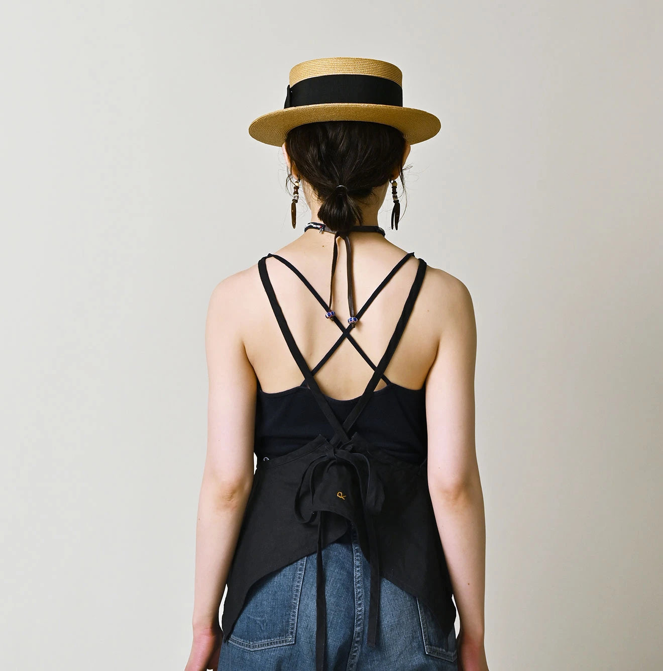 45R Indigo Linen Tank Bra - Image 5