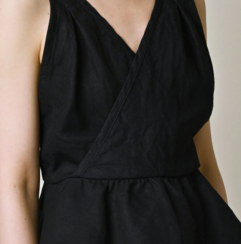 45R Indigo Linen Tank Bra - Image 7