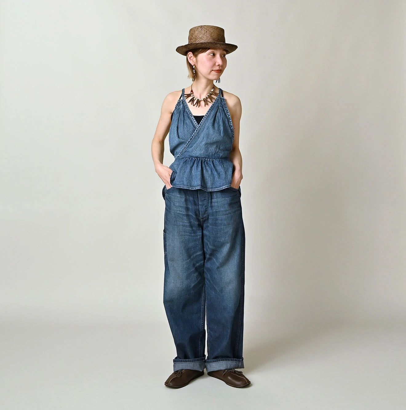 45R 45Petit Denim Tank Bra Zyu - Image 2