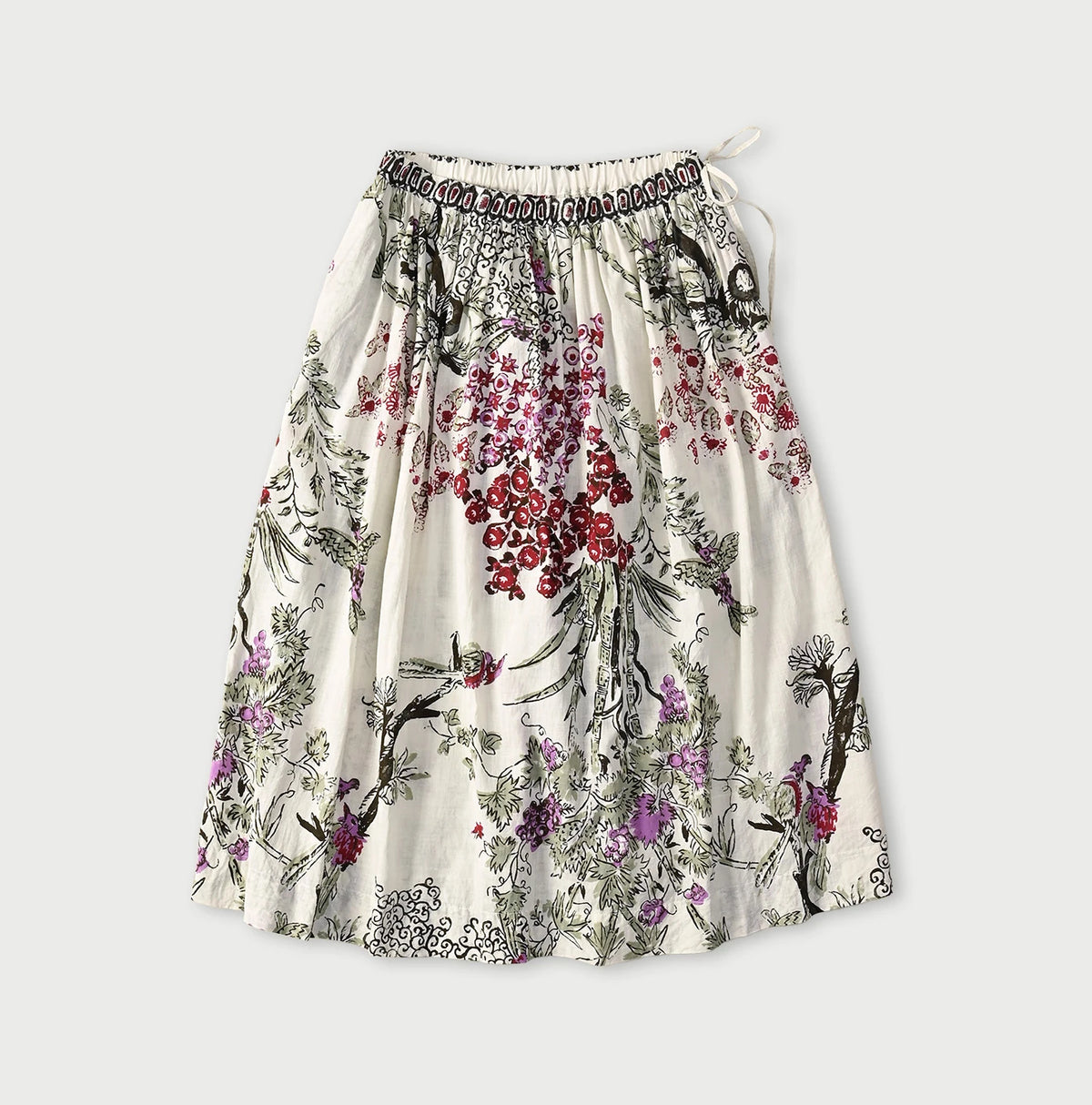 45R Cotton Linen Palampore Skirt