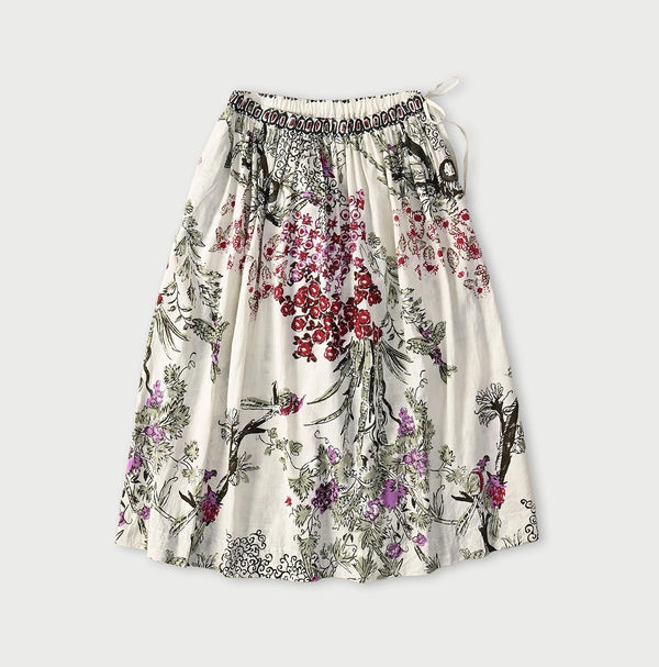 45R Cotton Linen Palampore Skirt