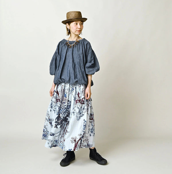45R Cotton Linen Palampore Skirt