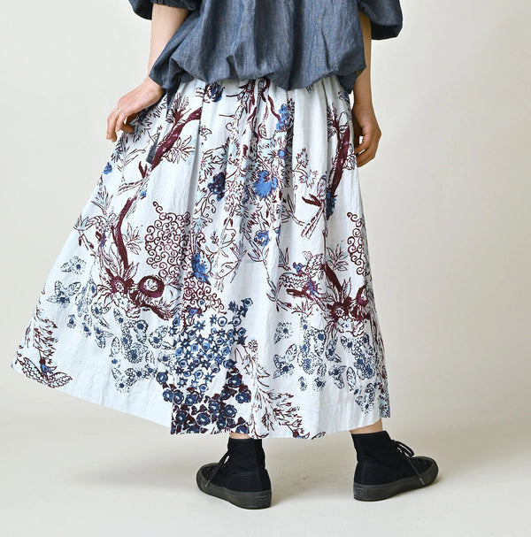 45R Cotton Linen Palampore Skirt