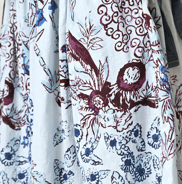 45R Cotton Linen Palampore Skirt
