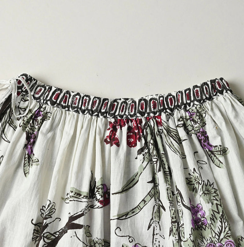 45R Cotton Linen Palampore Skirt - Image 14