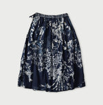45R Indigo Cotton Linen Palampore Skirt