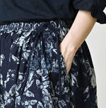 45R Indigo Cotton Linen Palampore Skirt