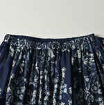 45R Indigo Cotton Linen Palampore Skirt