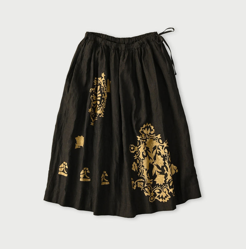 45R Linen Foil Easy Gathered Skirt - Image 3