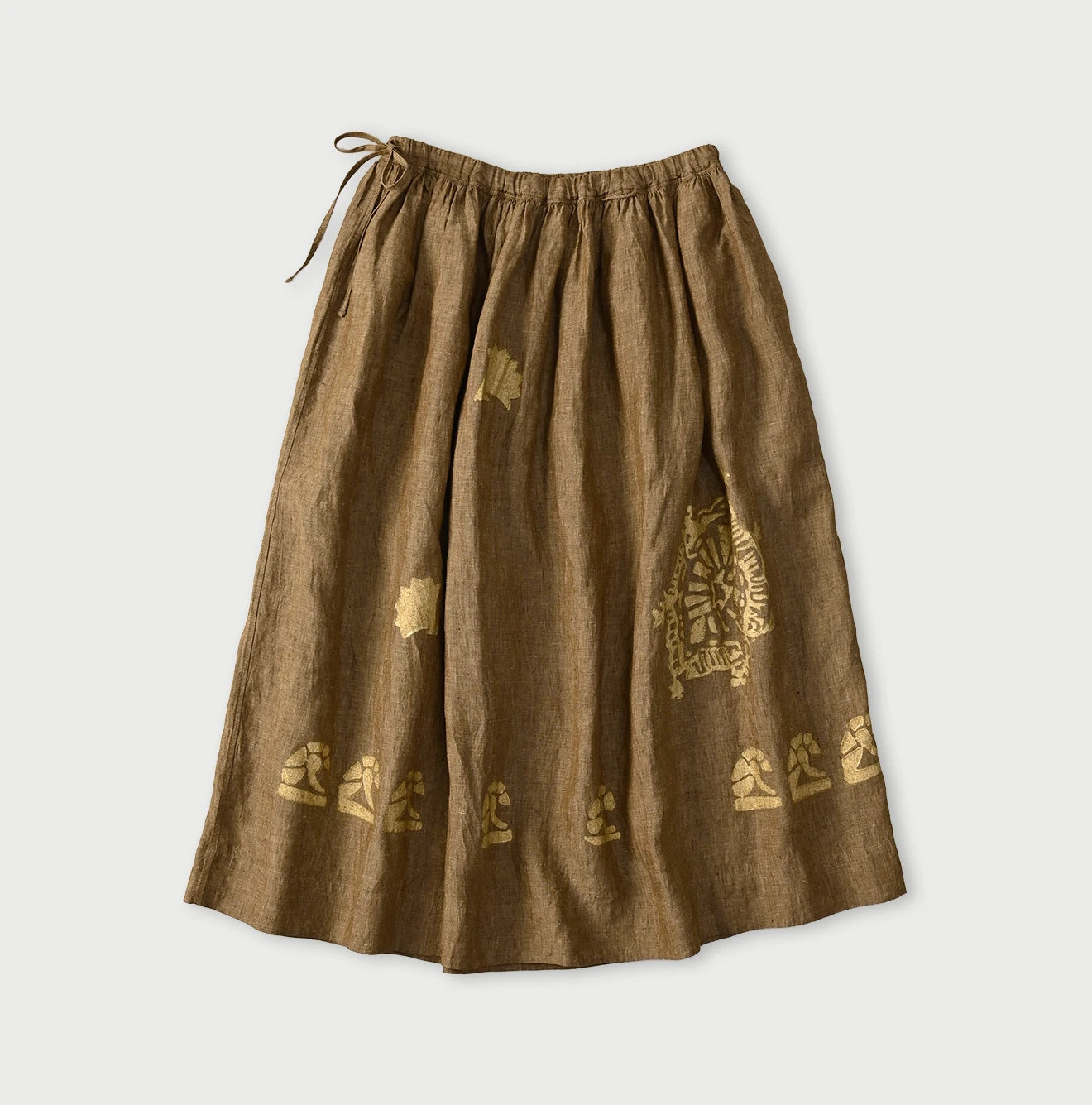 45R Linen Foil Easy Gathered Skirt - Image 13