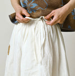 45R Linen Foil Easy Gathered Skirt