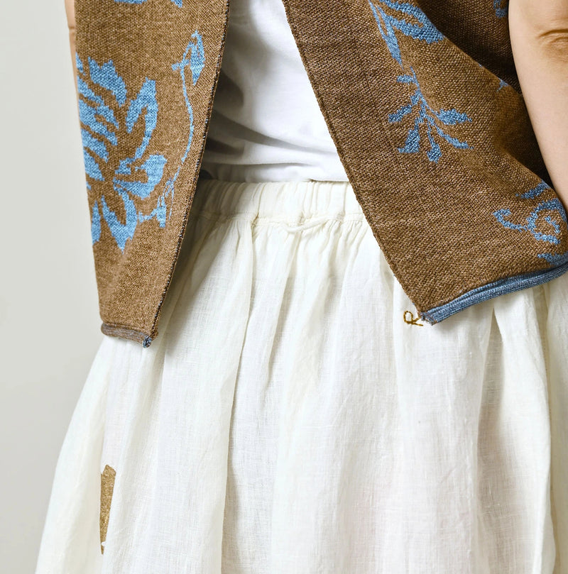 45R Linen Foil Easy Gathered Skirt - Image 11