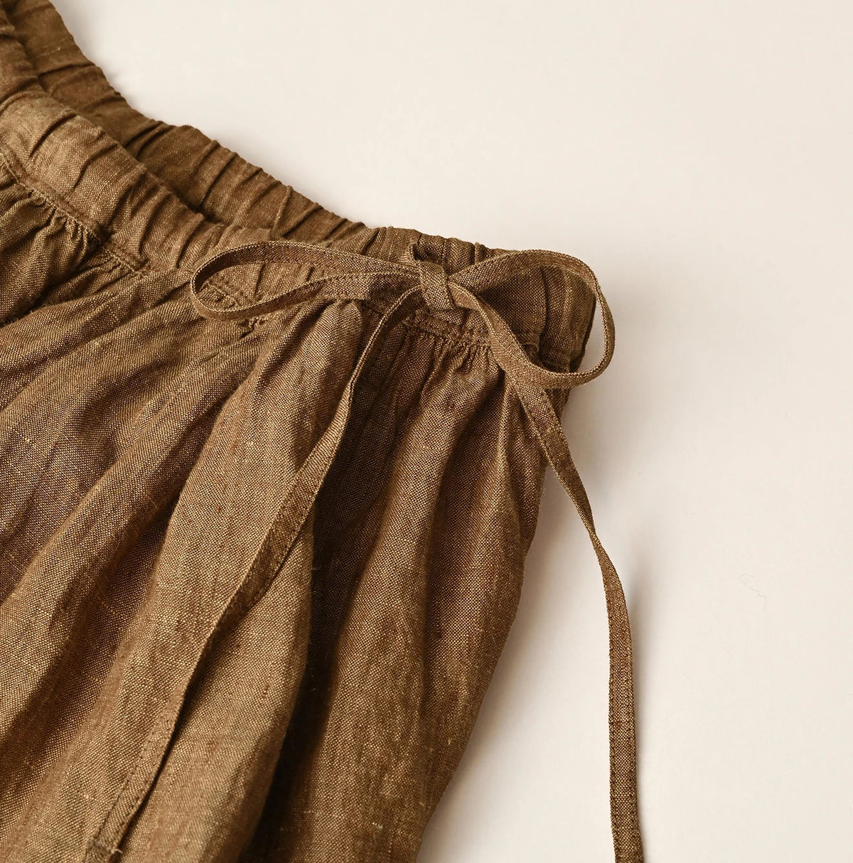 45R Linen Foil Easy Gathered Skirt