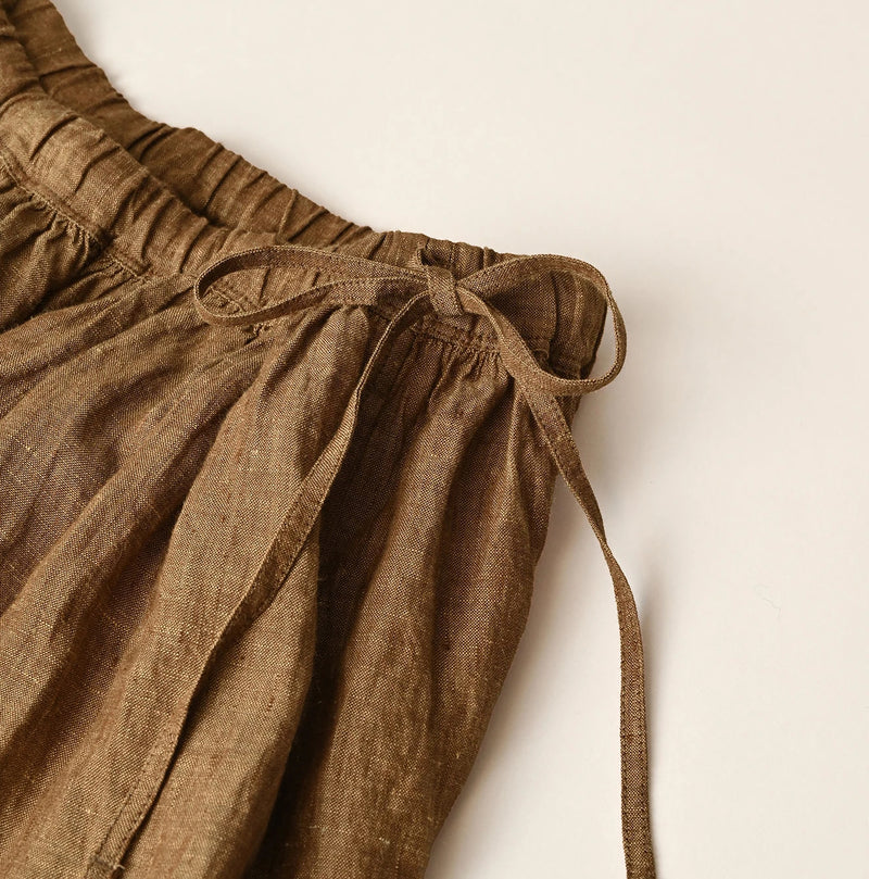 45R Linen Foil Easy Gathered Skirt - Image 15