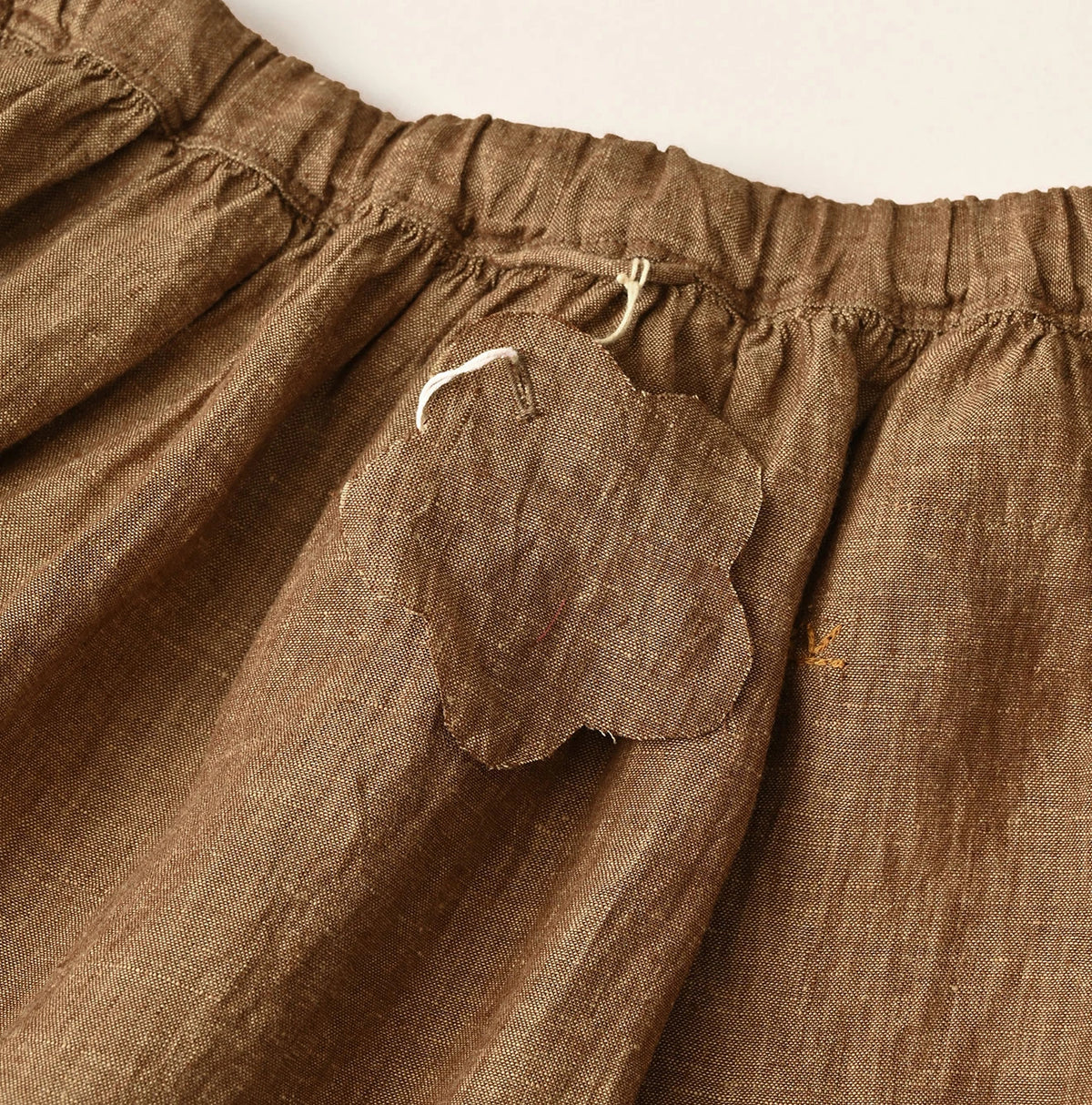45R Linen Foil Easy Gathered Skirt