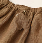 45R Linen Foil Easy Gathered Skirt
