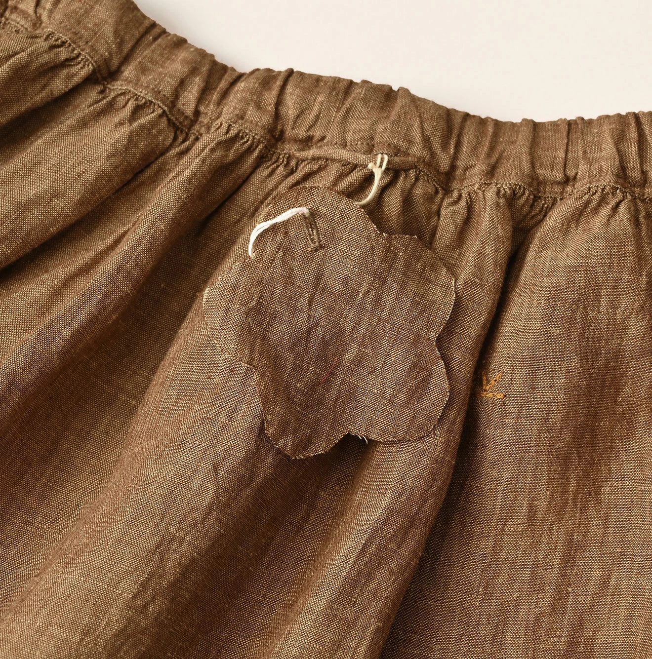 45R Linen Foil Easy Gathered Skirt