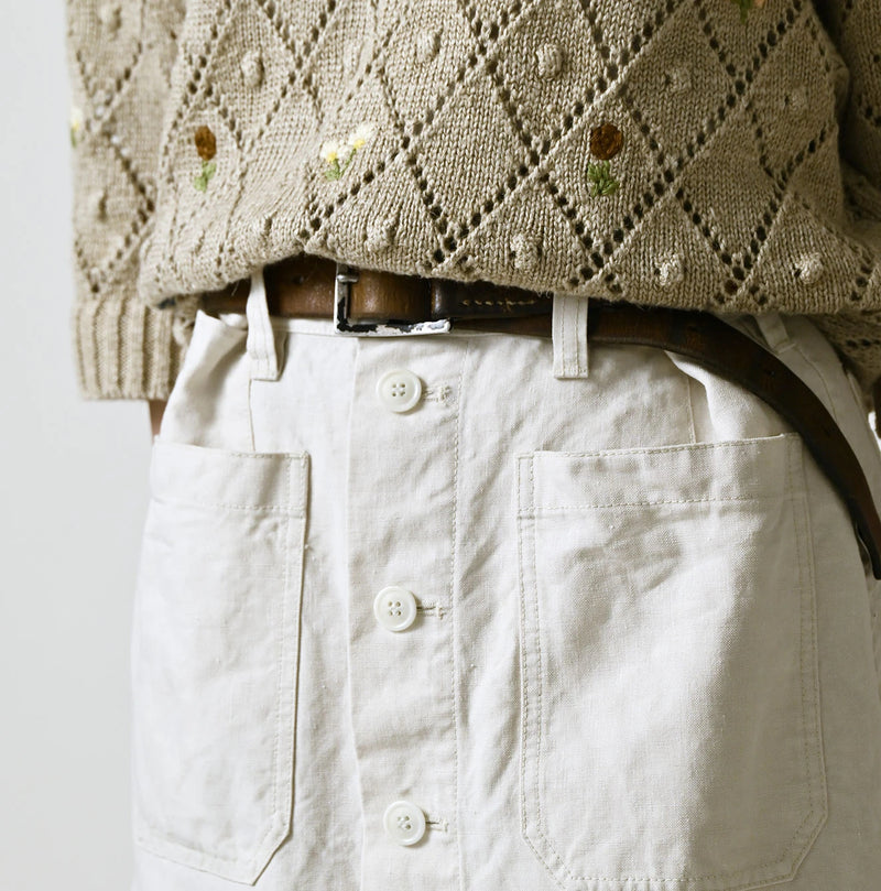 45R Linen Bell Skirt - Image 7