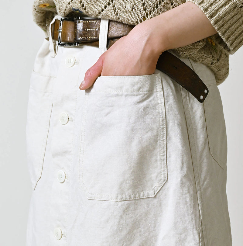 45R Linen Bell Skirt - Image 8