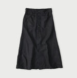 45R Indigo Linen Bell Skirt