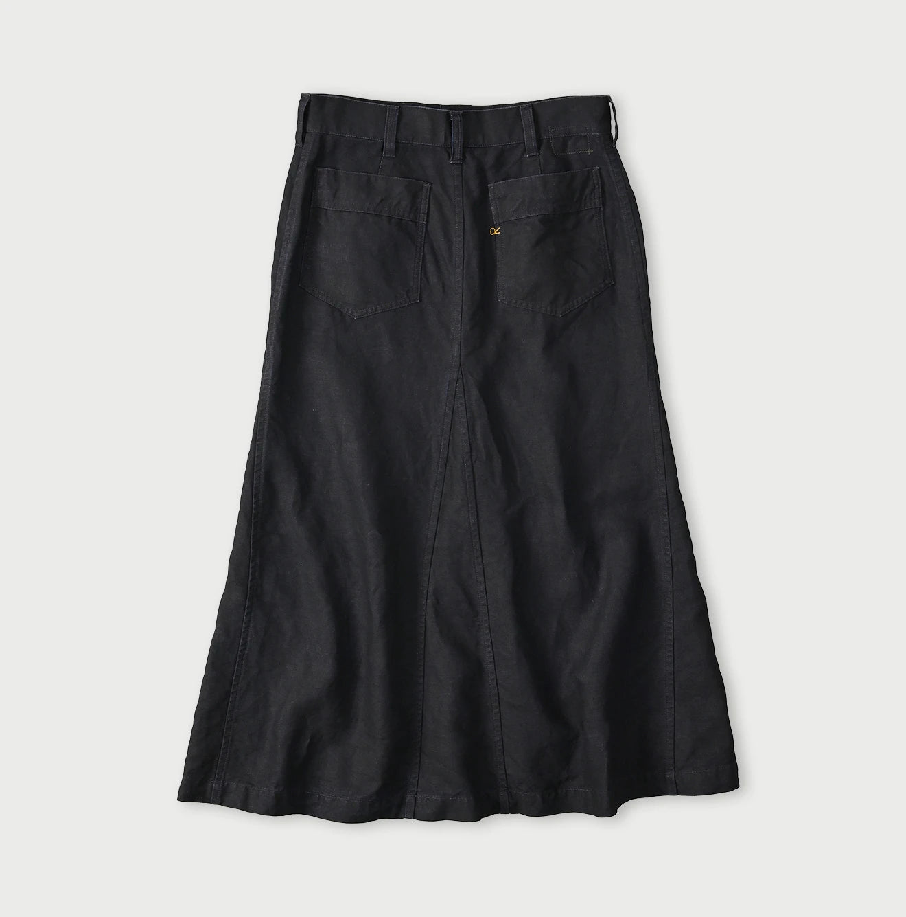 45R Indigo Linen Bell Skirt - Image 11