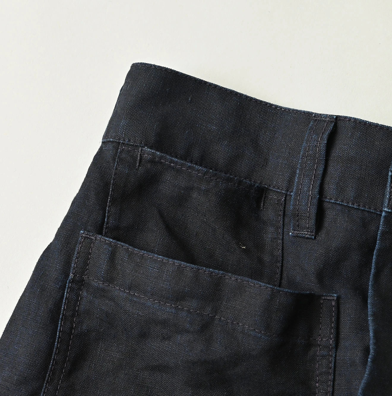 45R Indigo Linen Bell Skirt - Image 14