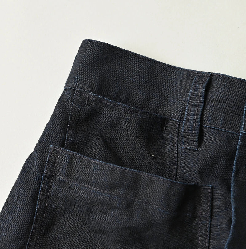 45R Indigo Linen Bell Skirt - Image 14