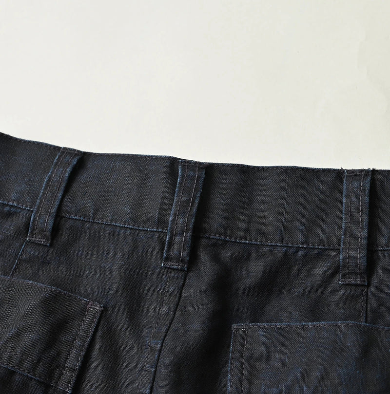 45R Indigo Linen Bell Skirt - Image 17
