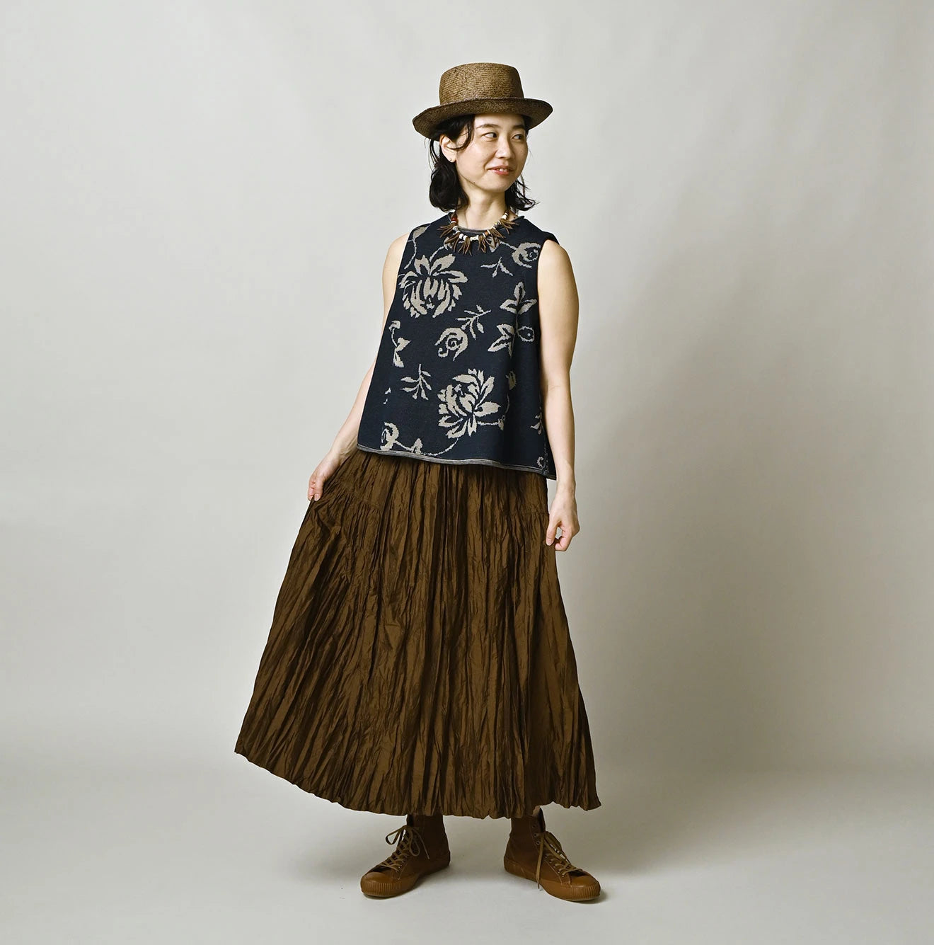 45R Chambray Silk Skirt - Image 3