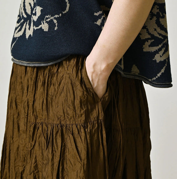 45R Chambray Silk Skirt