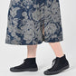 45R Indigo Linen Lotus Clover Knot Dress
