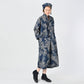 45R Indigo Linen Lotus Clover Knot Dress