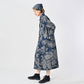 45R Indigo Linen Lotus Clover Knot Dress