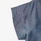 45R Cotton Linen Dungaree Chambray Cutwork Dress