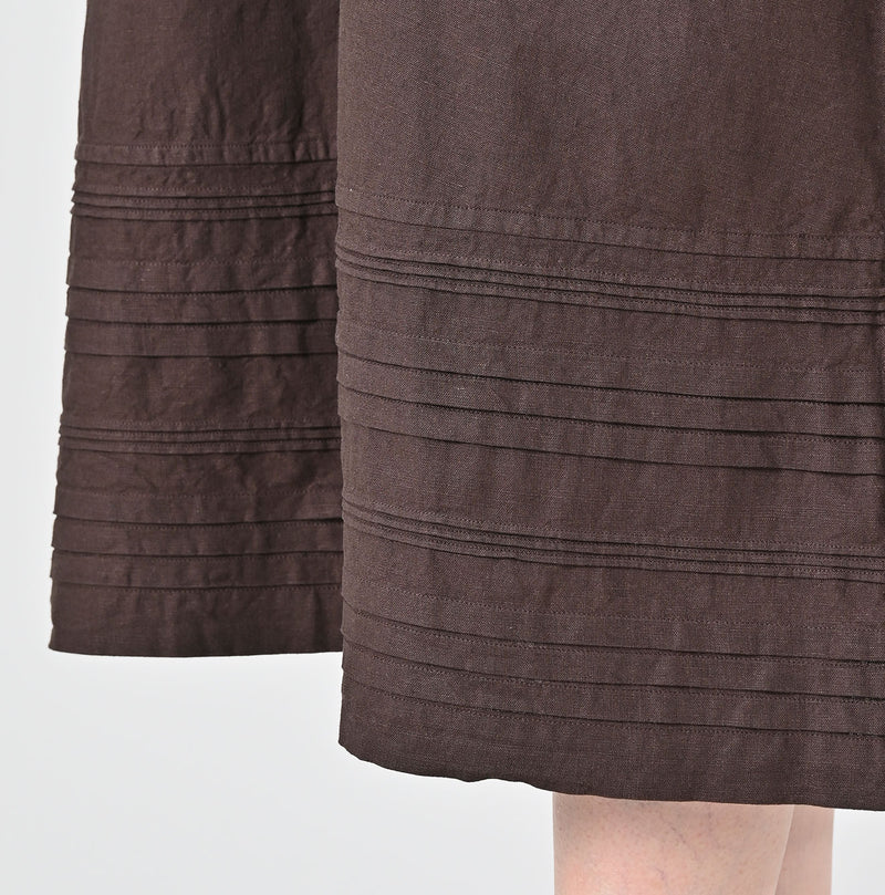 45R Cotton Linen Chambray Cutwork Dress