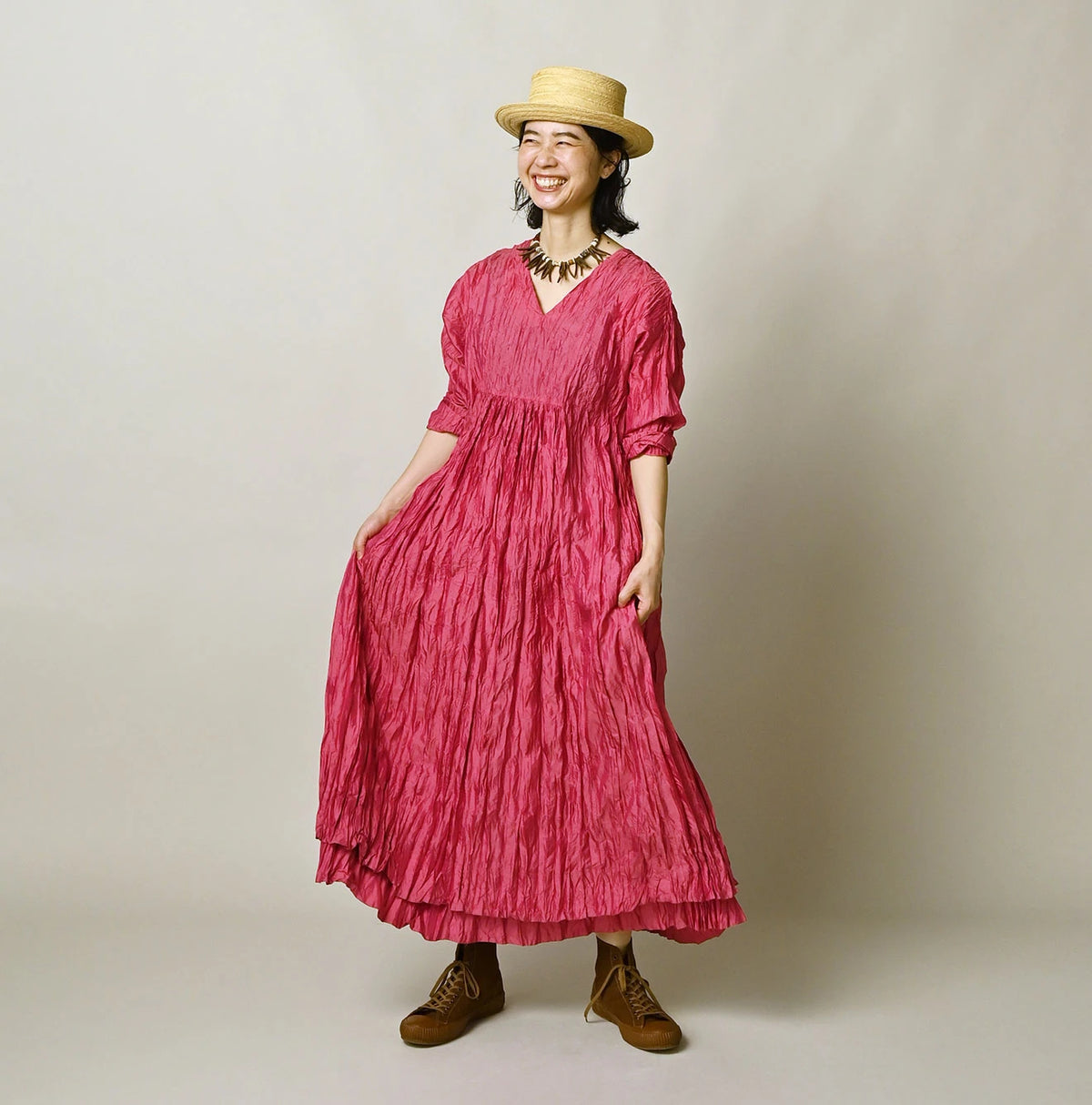 45R Chambray Silk Dress