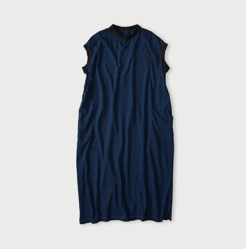 45R Indigo Tenjiku Stripe M-Dress - Image 1
