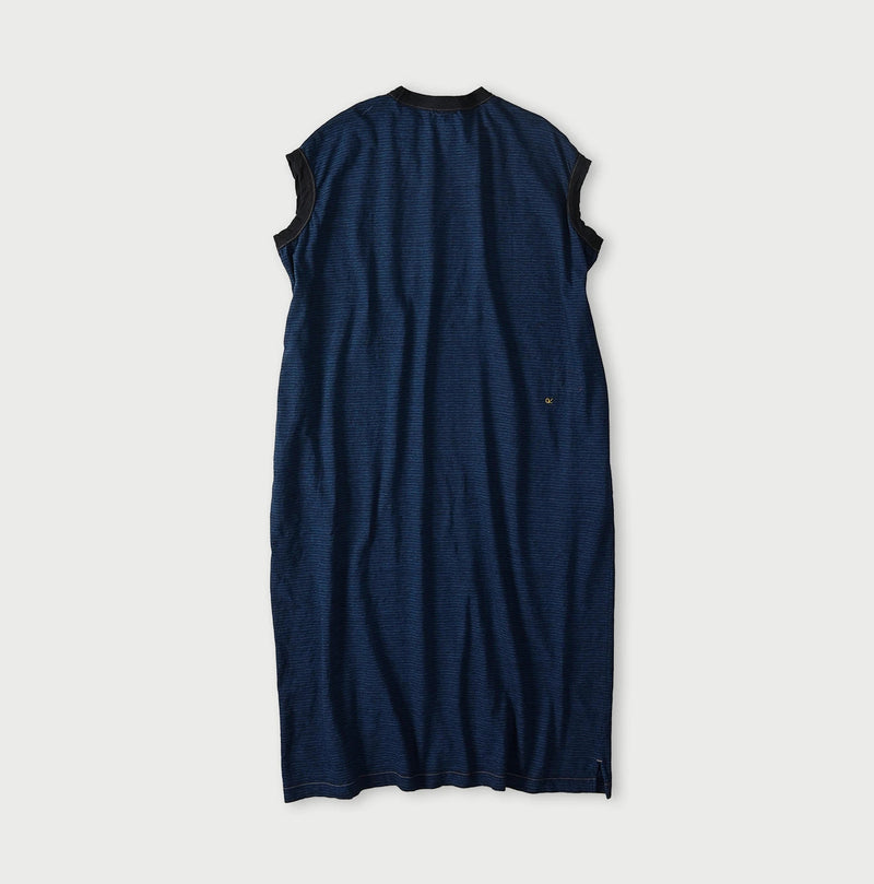 45R Indigo Tenjiku Stripe M-Dress - Image 11
