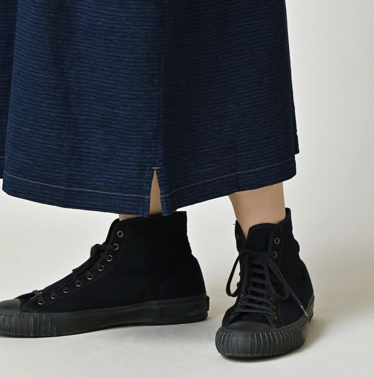 45R Indigo Tenjiku Stripe M-Dress