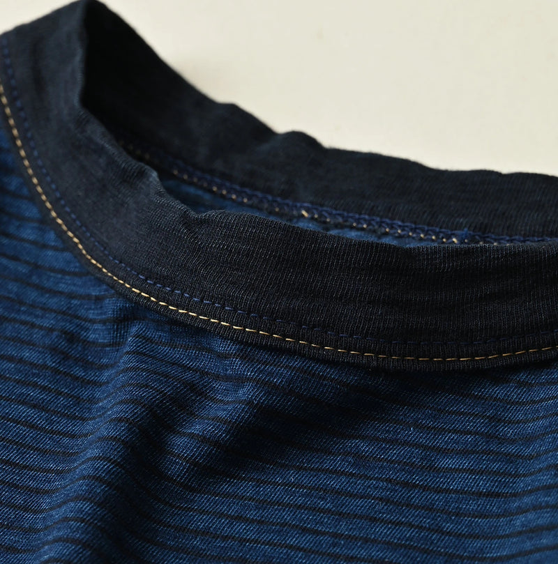 45R Indigo Tenjiku Stripe M-Dress - Image 12