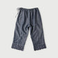 45R Cotton Linen Dungaree Chambray Cutwork Pants