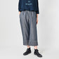 45R Cotton Linen Dungaree Chambray Cutwork Pants