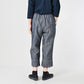 45R Cotton Linen Dungaree Chambray Cutwork Pants
