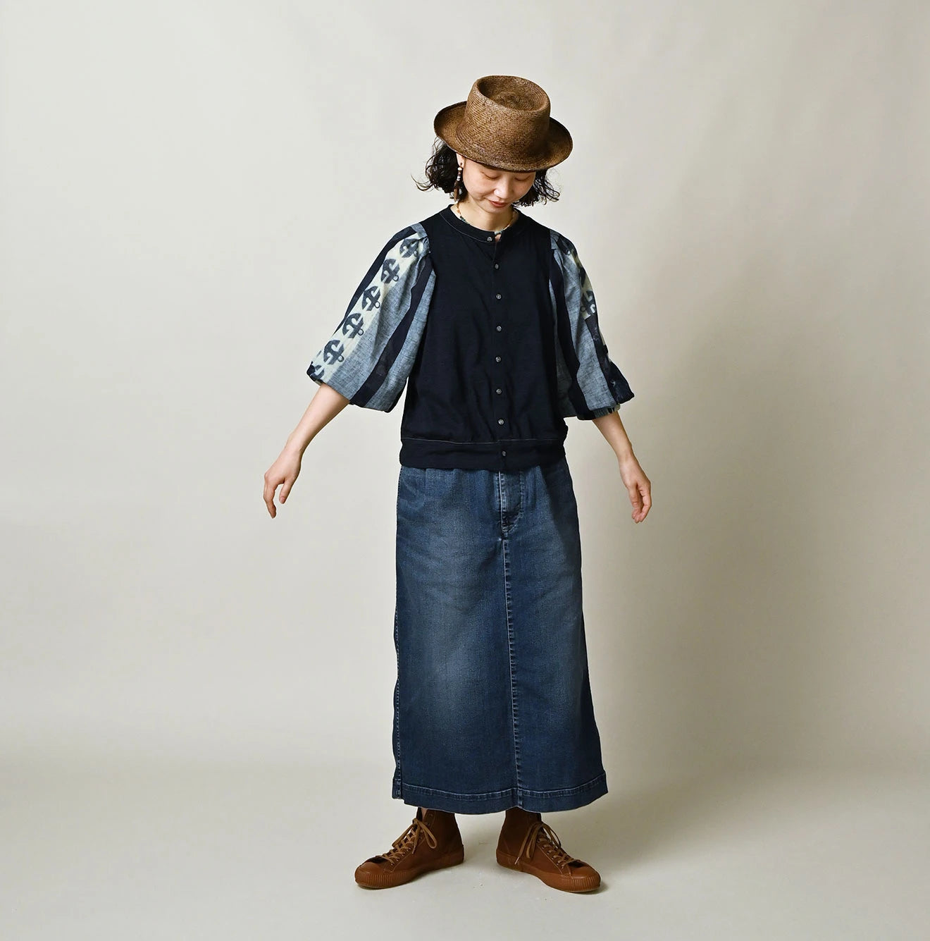 45R Indigo Bandana Cardigan - Image 3