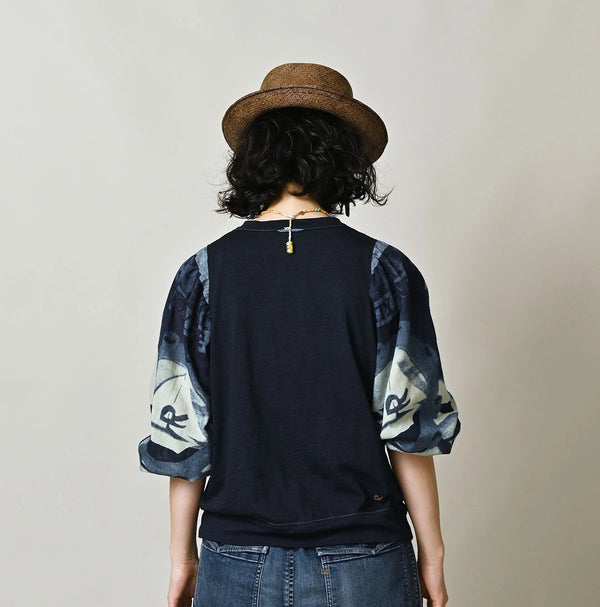 45R Indigo Bandana Cardigan