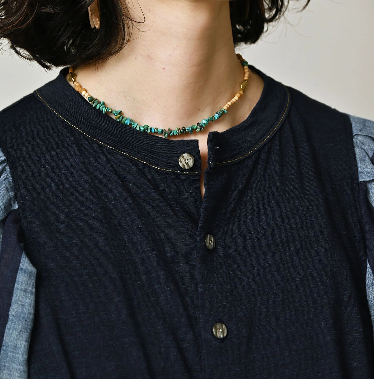 45R Indigo Bandana Cardigan