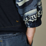 45R Indigo Bandana Cardigan