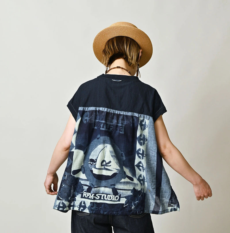 45R Indigo Bandana M-Camisole - Image 6