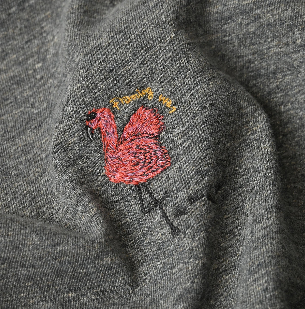 45R Flamingway Embroidery M-Camisole (Top-Dyed)