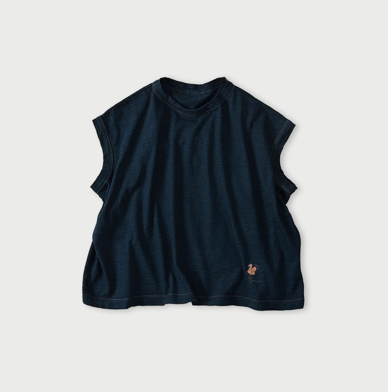 45R Indigo Flamingway Embroidery M-Camisole - Image 1